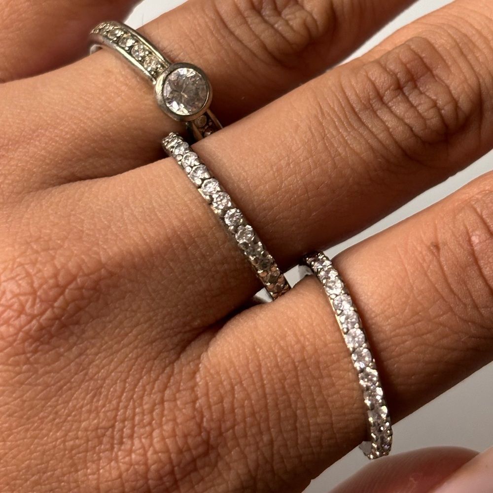 1* ring 925 Silver Diamond Sterling Rings* You choose one1 - Picture 8 of 10